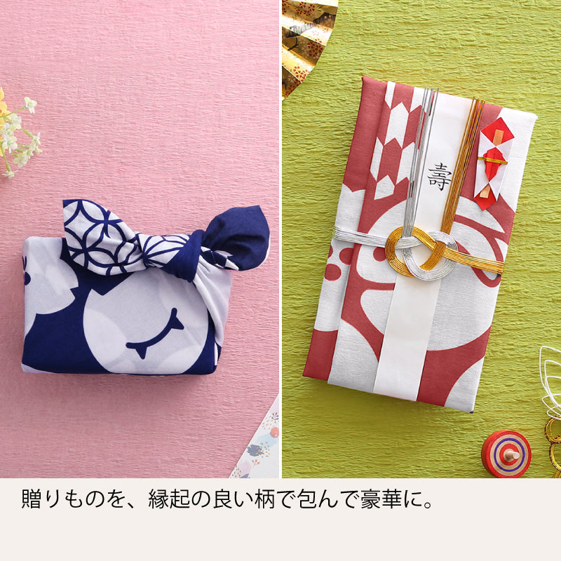 手ぬぐい タペストリ 縁起柄 伝統工芸 四季の雅オリジナル ロゴ紋づくし(大)