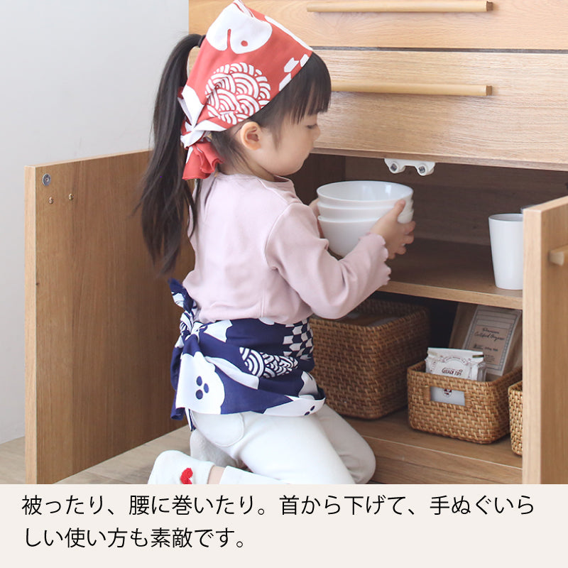 手ぬぐい タペストリ 縁起柄 伝統工芸 四季の雅オリジナル ロゴ紋づくし(大)