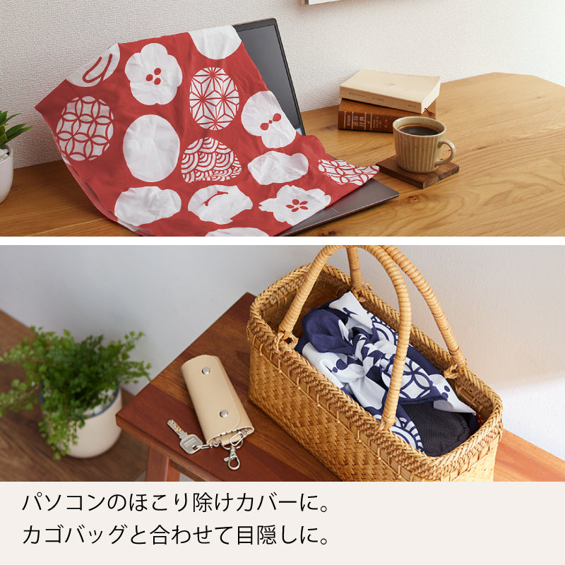 手ぬぐい タペストリ 縁起柄 伝統工芸 四季の雅オリジナル ロゴ紋づくし(大)