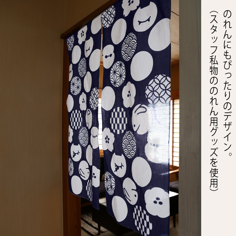 手ぬぐい タペストリ 縁起柄 伝統工芸 四季の雅オリジナル ロゴ紋づくし(大)