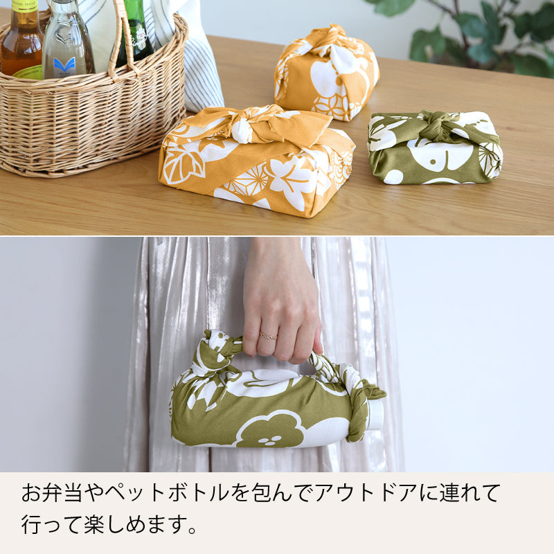 手ぬぐい タペストリ 縁起柄 伝統工芸 四季の雅オリジナル うさぎロゴ散らし(横)