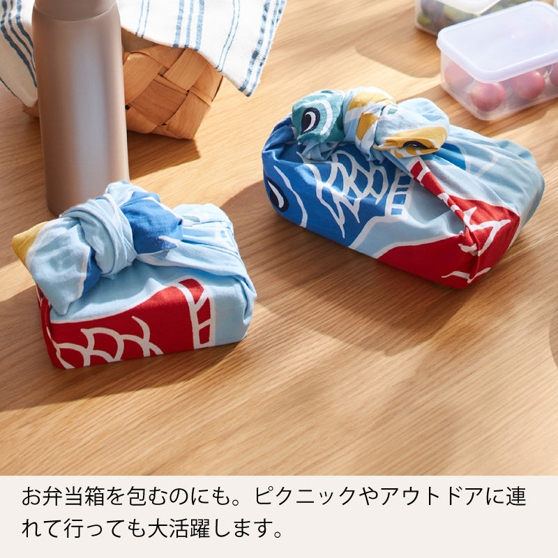 手ぬぐい タペストリ 鯉のぼり 伝統工芸 四季の雅 5月のお飾り柄 鯉のぼり一家