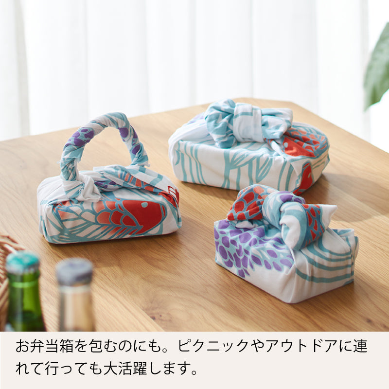 手ぬぐい タペストリ 藤と鯉 伝統工芸 四季の雅オリジナル 春の花~藤鯉に水紋