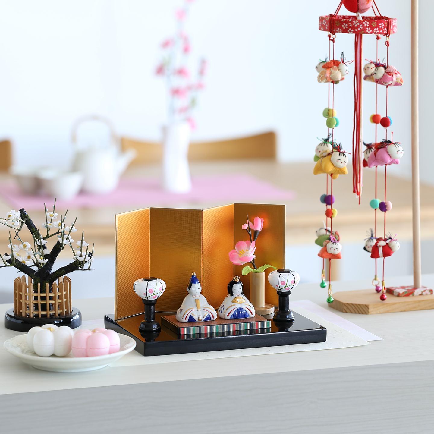 かわいい 置物 『ひな飾り』 四季の雅 ちっちゃいものクラブ 親王雛セット