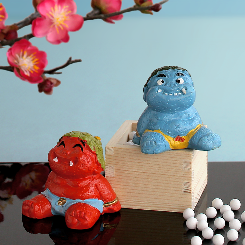 かわいい 置物 『赤鬼』『青鬼』 四季の雅 ちっちゃいものクラブ  (単品購入)