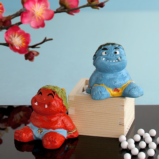 かわいい 置物 『赤鬼』『青鬼』 四季の雅 ちっちゃいものクラブ  (単品購入)