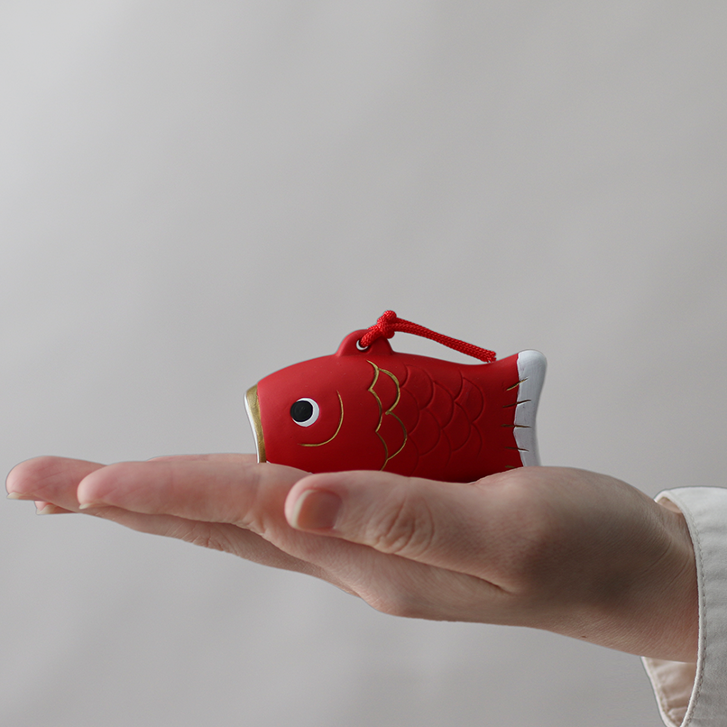 かわいい 置物 『赤鯉』『青鯉』 四季の雅 ちっちゃいものクラブ (単品購入)