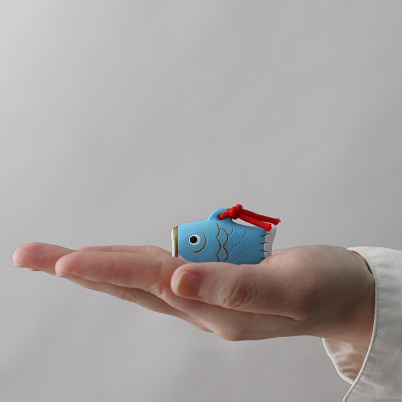 かわいい 置物 『赤鯉』『青鯉』 四季の雅 ちっちゃいものクラブ (単品購入)