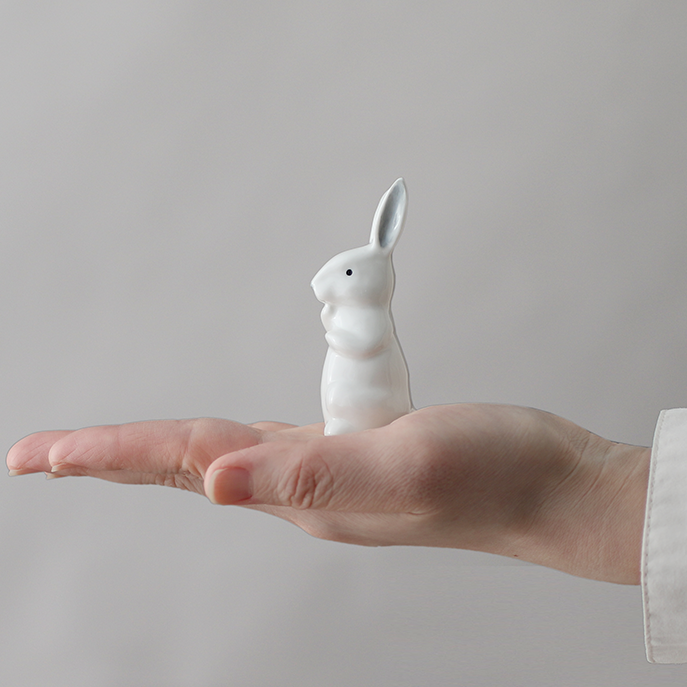 かわいい 置物 『うさぎ』 四季の雅 ちっちゃいものクラブ (単品購入)