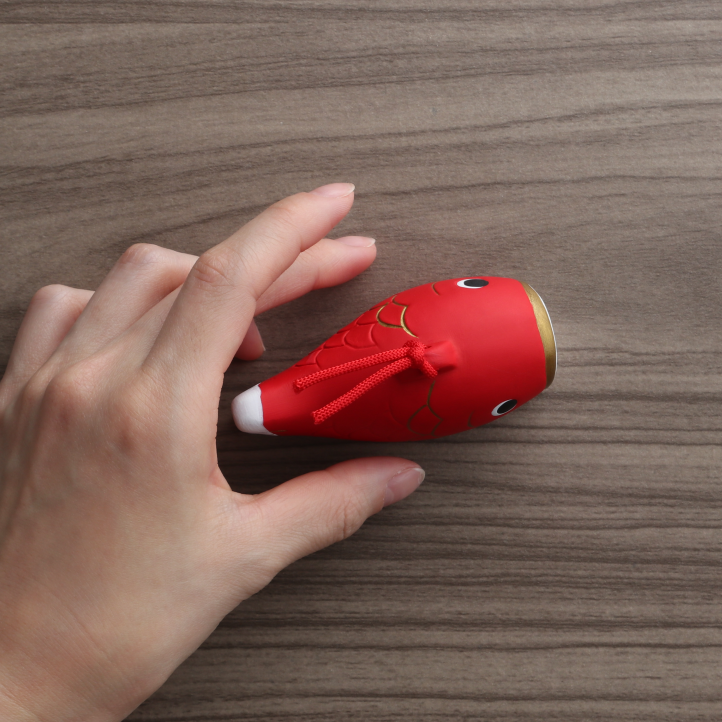 かわいい 置物 『赤鯉』『青鯉』 四季の雅 ちっちゃいものクラブ (単品購入)