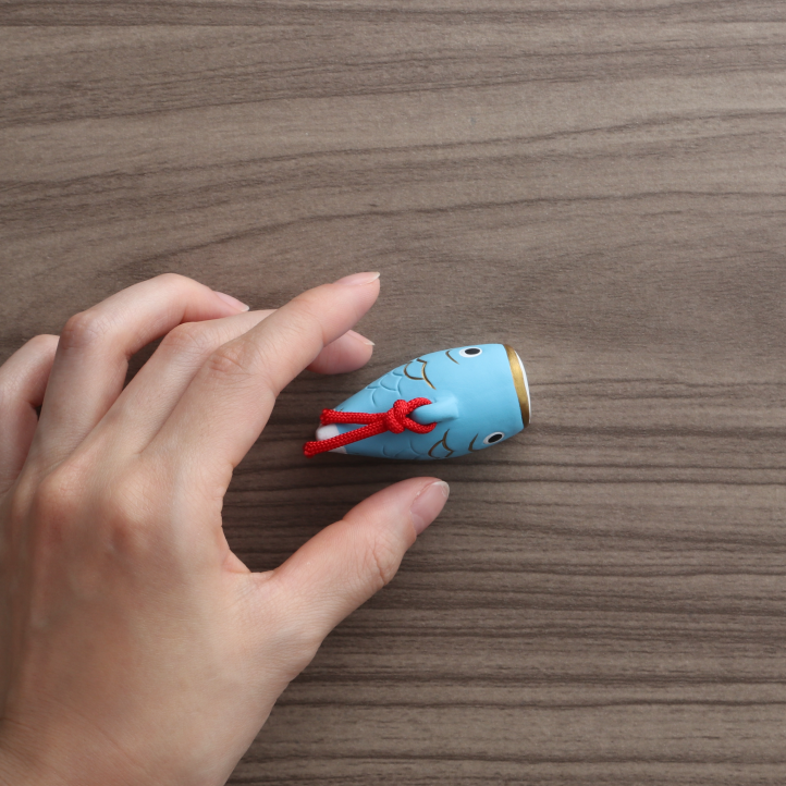 かわいい 置物 『赤鯉』『青鯉』 四季の雅 ちっちゃいものクラブ (単品購入)