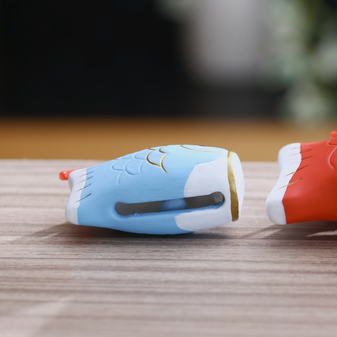 かわいい 置物 『赤鯉』『青鯉』 四季の雅 ちっちゃいものクラブ (単品購入)