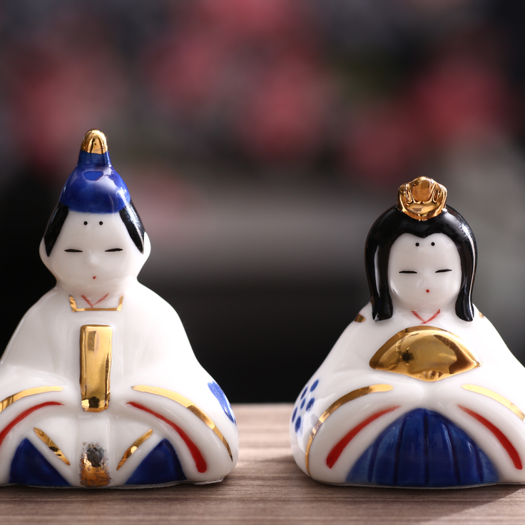 かわいい 置物 『ひな飾り』 四季の雅 ちっちゃいものクラブ 親王雛セット