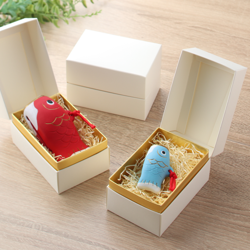 かわいい 置物 『赤鯉』『青鯉』 四季の雅 ちっちゃいものクラブ (単品購入)